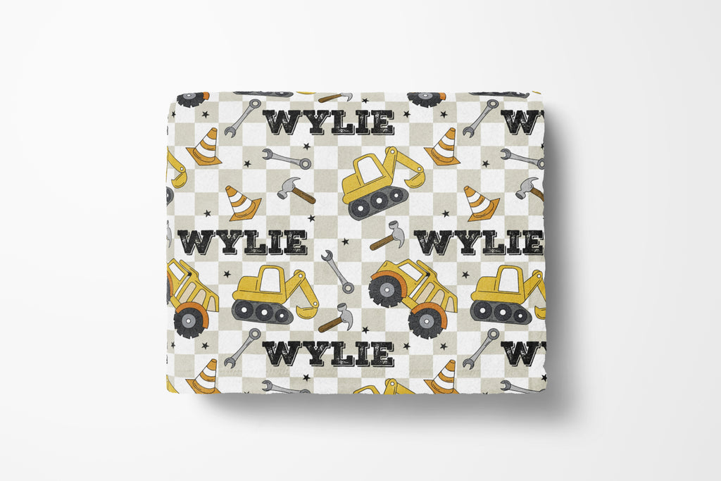 Personalized Truck Baby and Kids Blanket