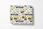 Personalized Truck Baby and Kids Blanket