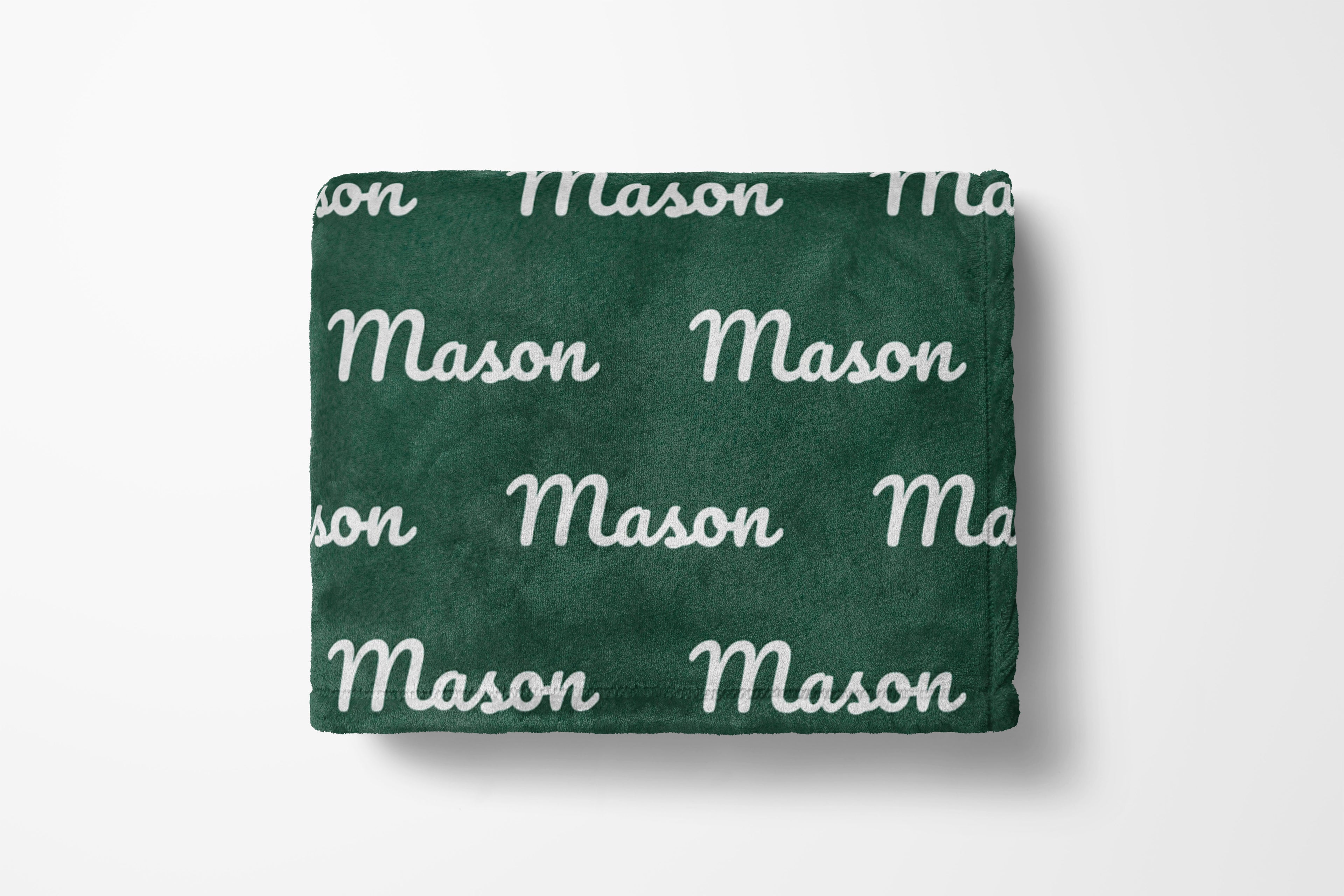 Personalized Christmas Color Baby and Kids Blanket