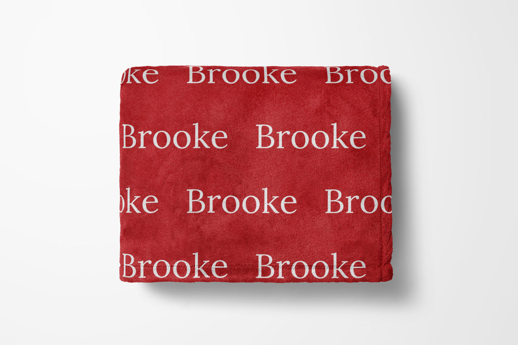 Personalized Christmas Color Baby and Kids Blanket