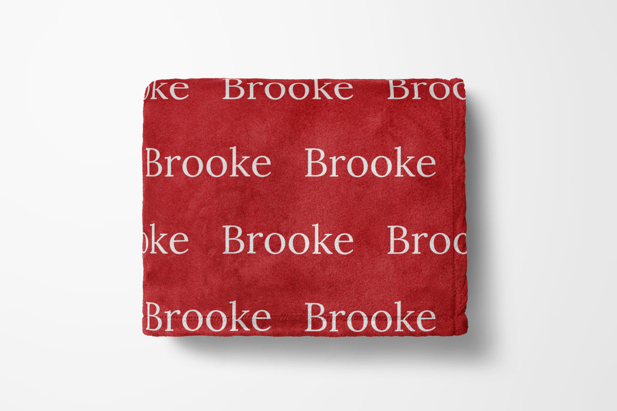Personalized Christmas Color Baby and Kids Blanket