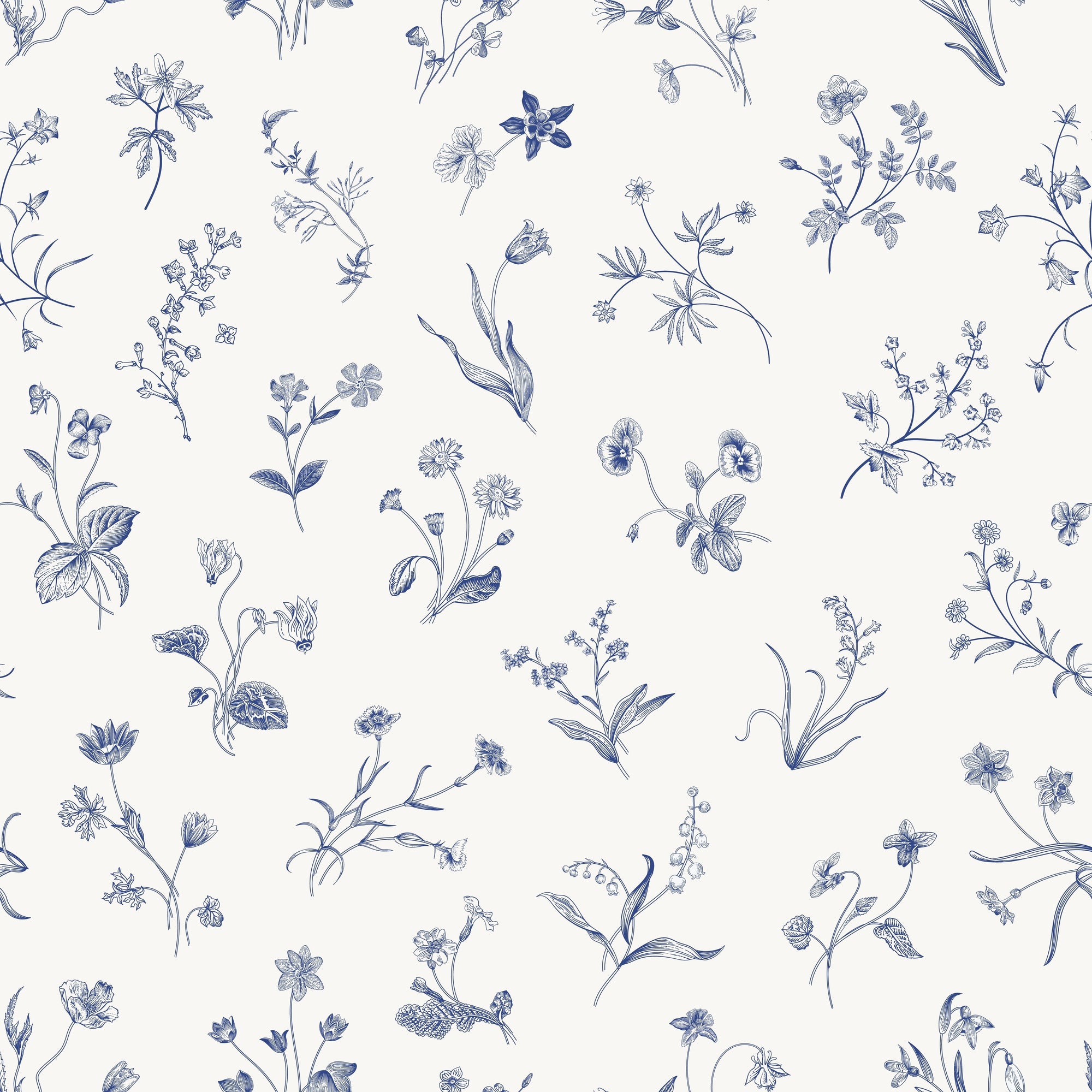 Blue Evienne Wallpaper