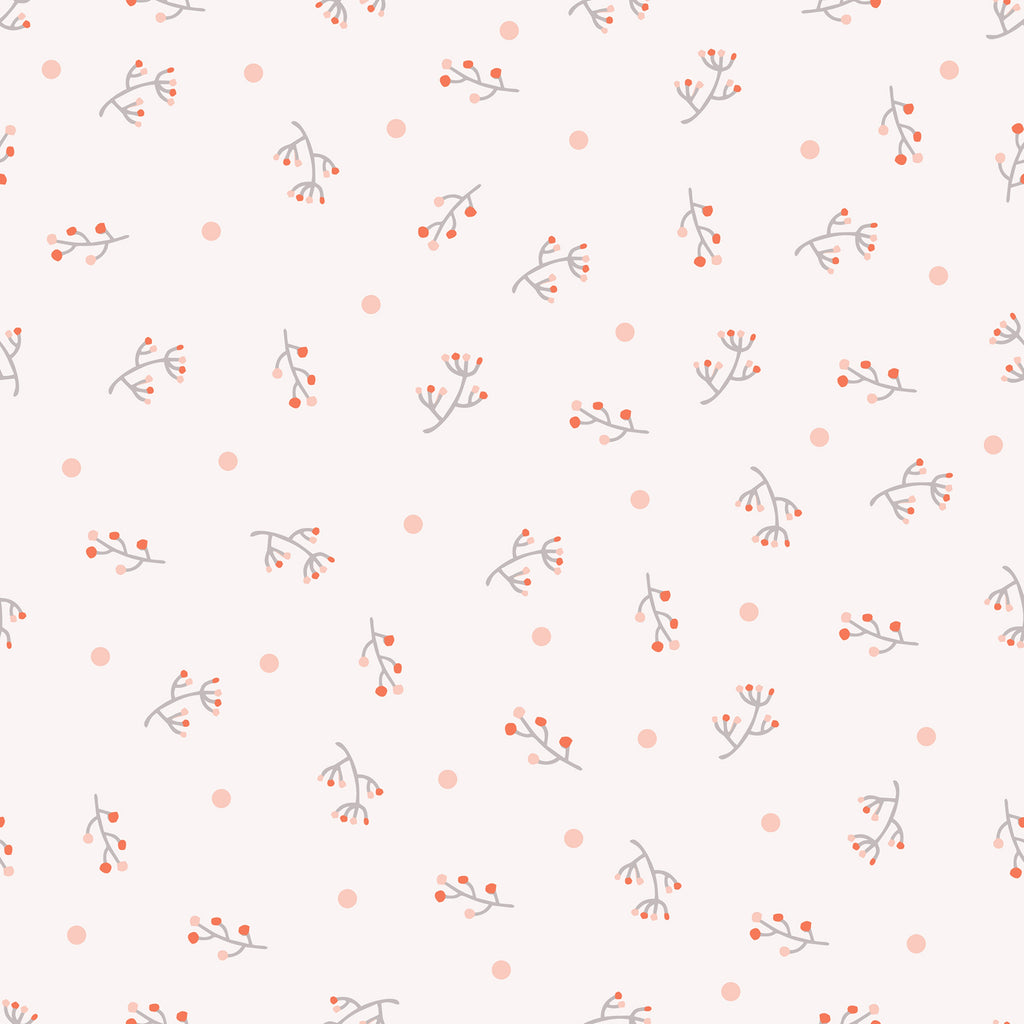Blush Pink Floral Wallpaper