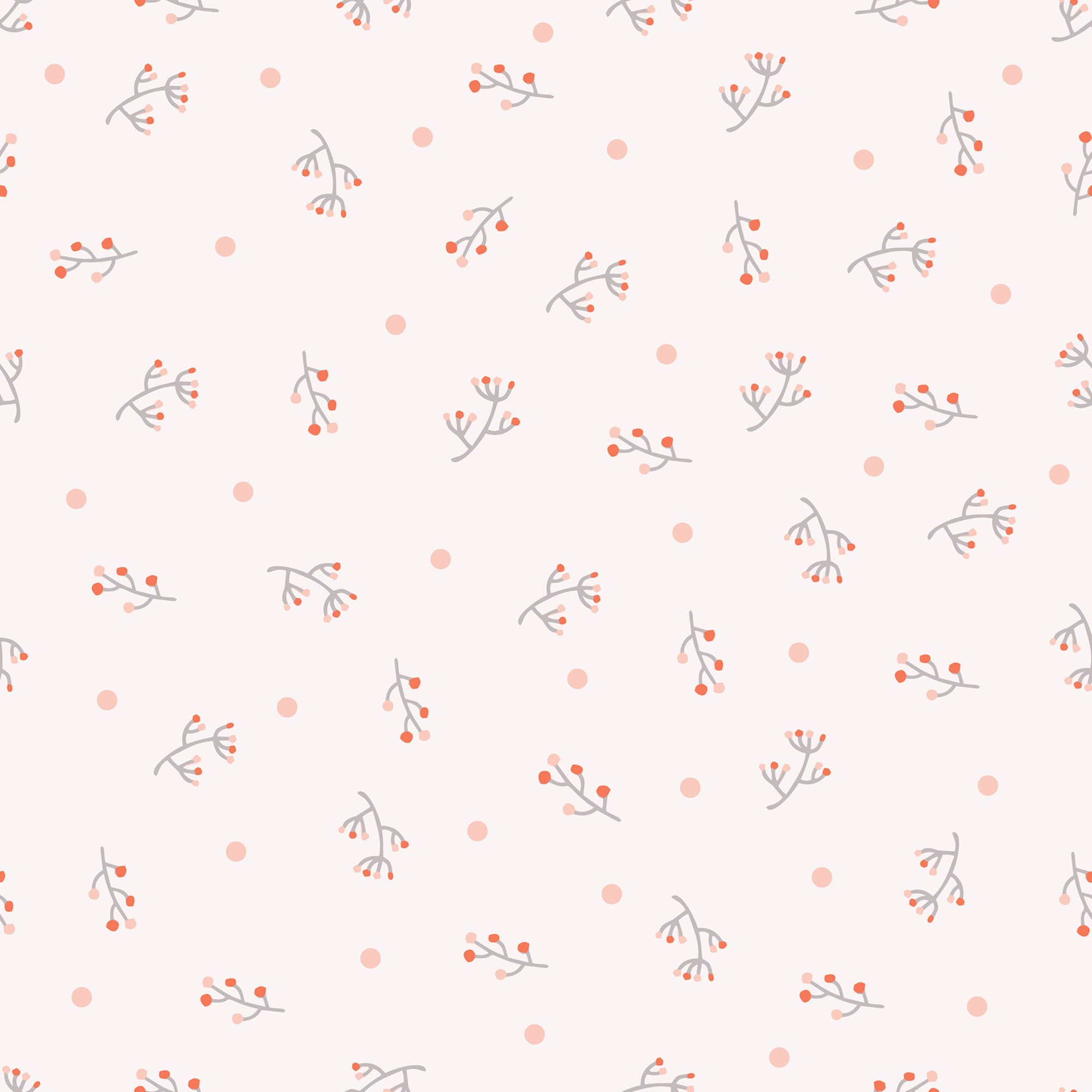 Blush Pink Floral Wallpaper
