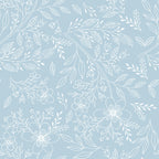 Light Blue Floral Wallpaper