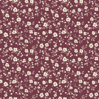 Burgundy Floral Wallpaper