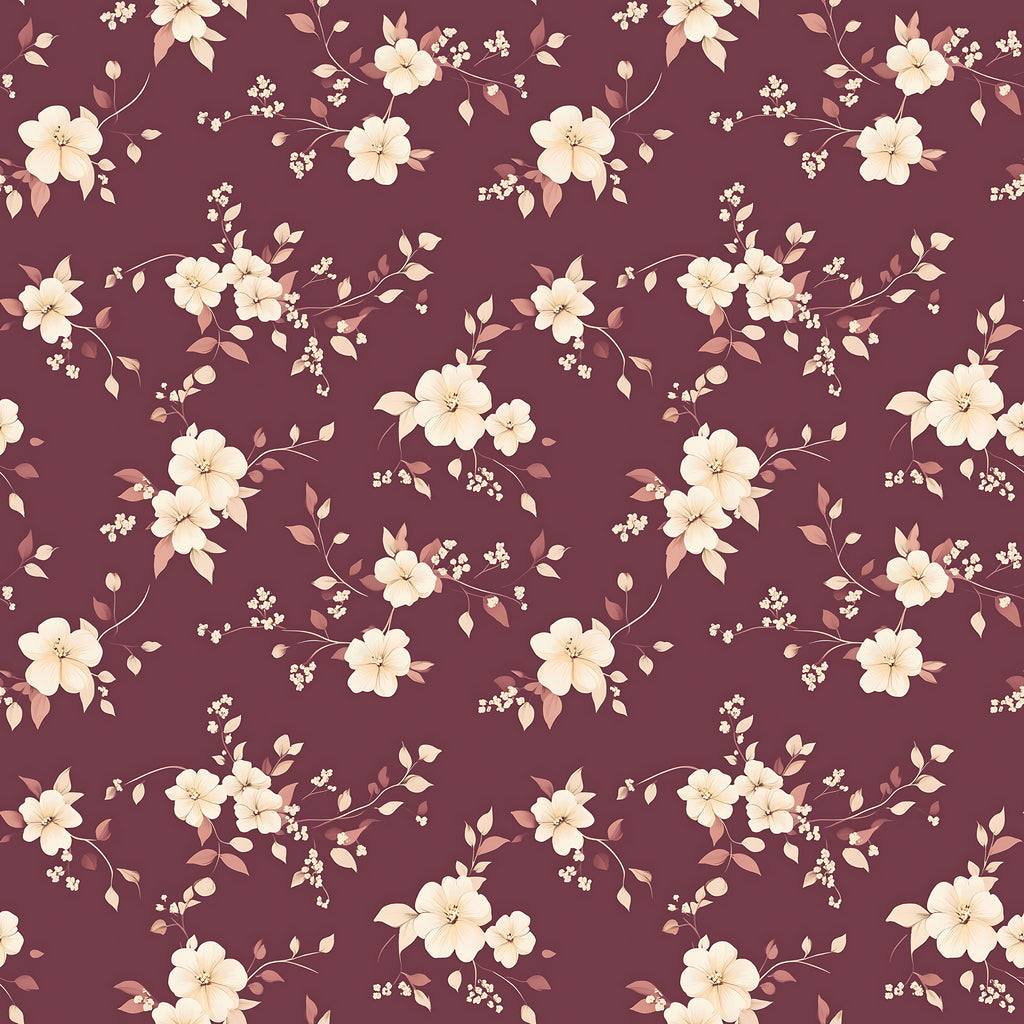 Burgundy Vintage Wallpaper
