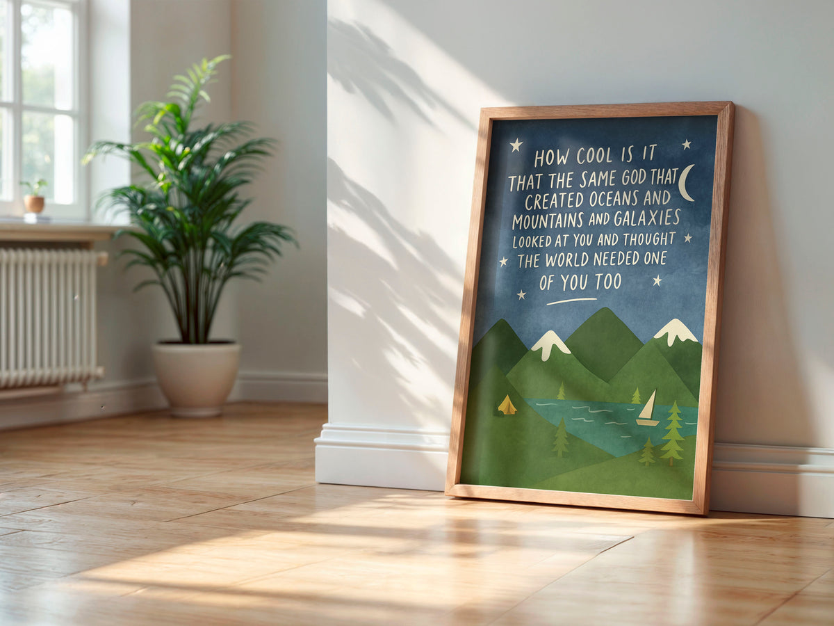 same god creation art print, canvas, 8 inches x 10 inches, home decor