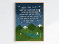 same god creation art print, poster, 8 inches x 10 inches, home decor