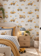 Watercolor Construction Crew Wallpaper