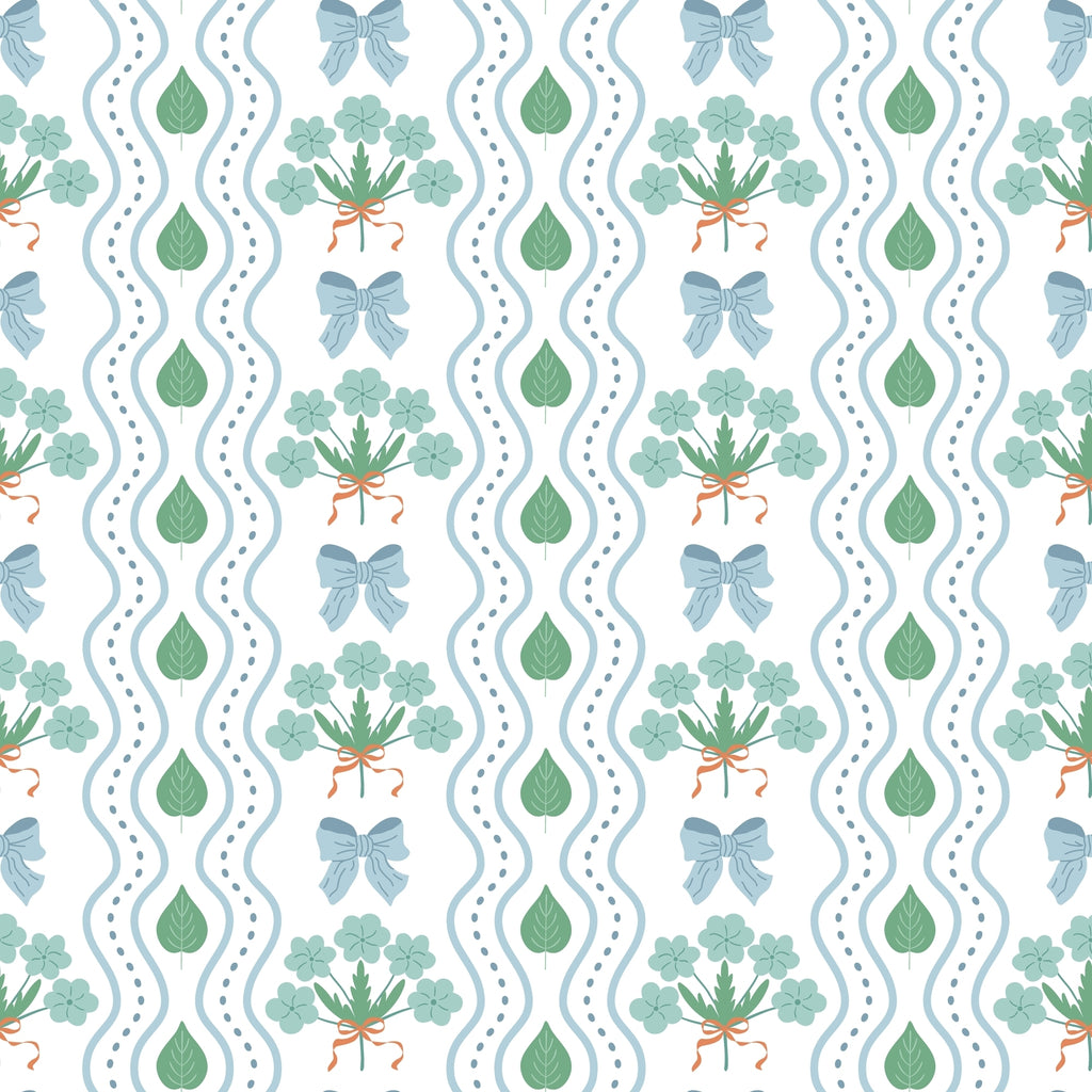 clover bouquet wallpaper, premium peel & stick, sample 12 inchesx12 inches, beige; geometric, wallpaper decor
