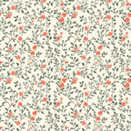 Coral Blossom Floral Wallpaper