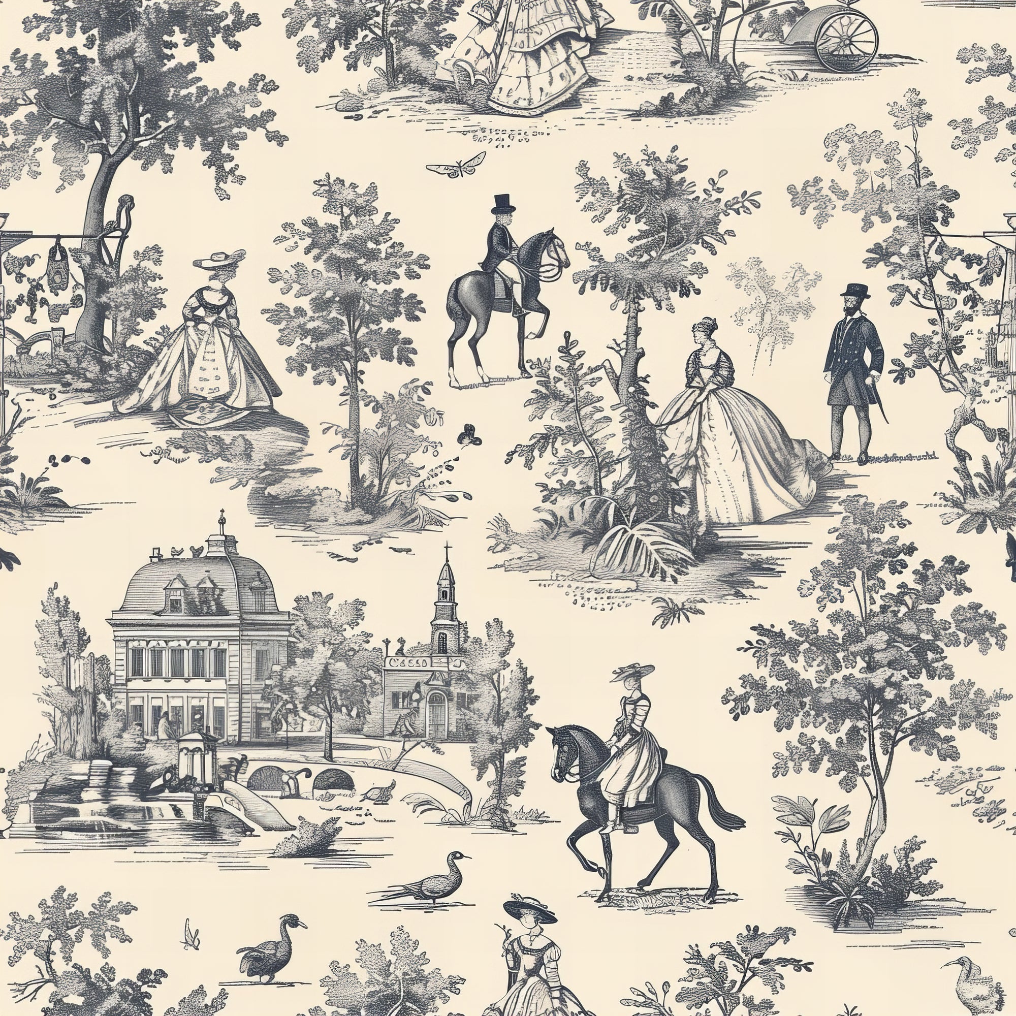 De Jouy Scenic Wallpaper