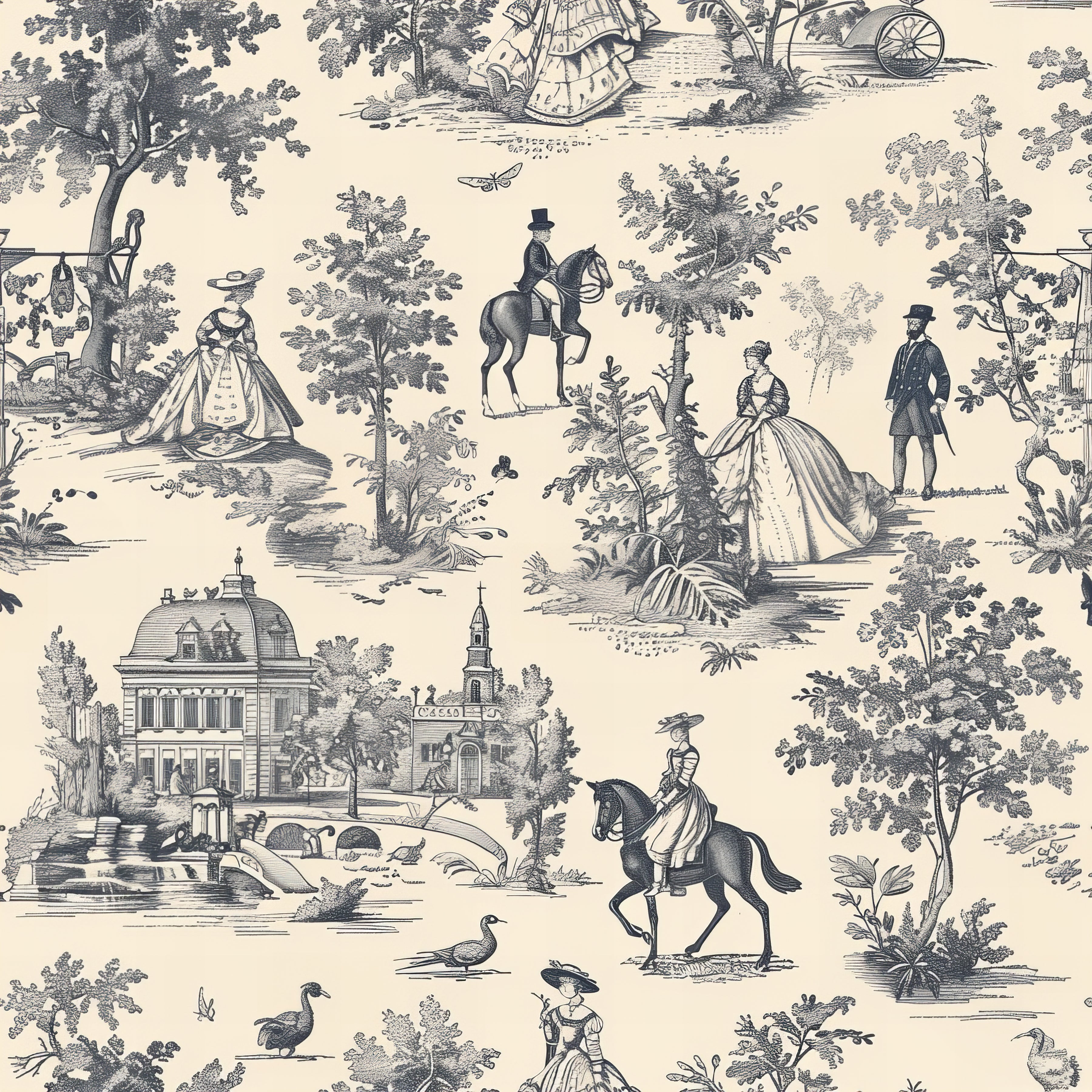 De Jouy Scenic Wallpaper