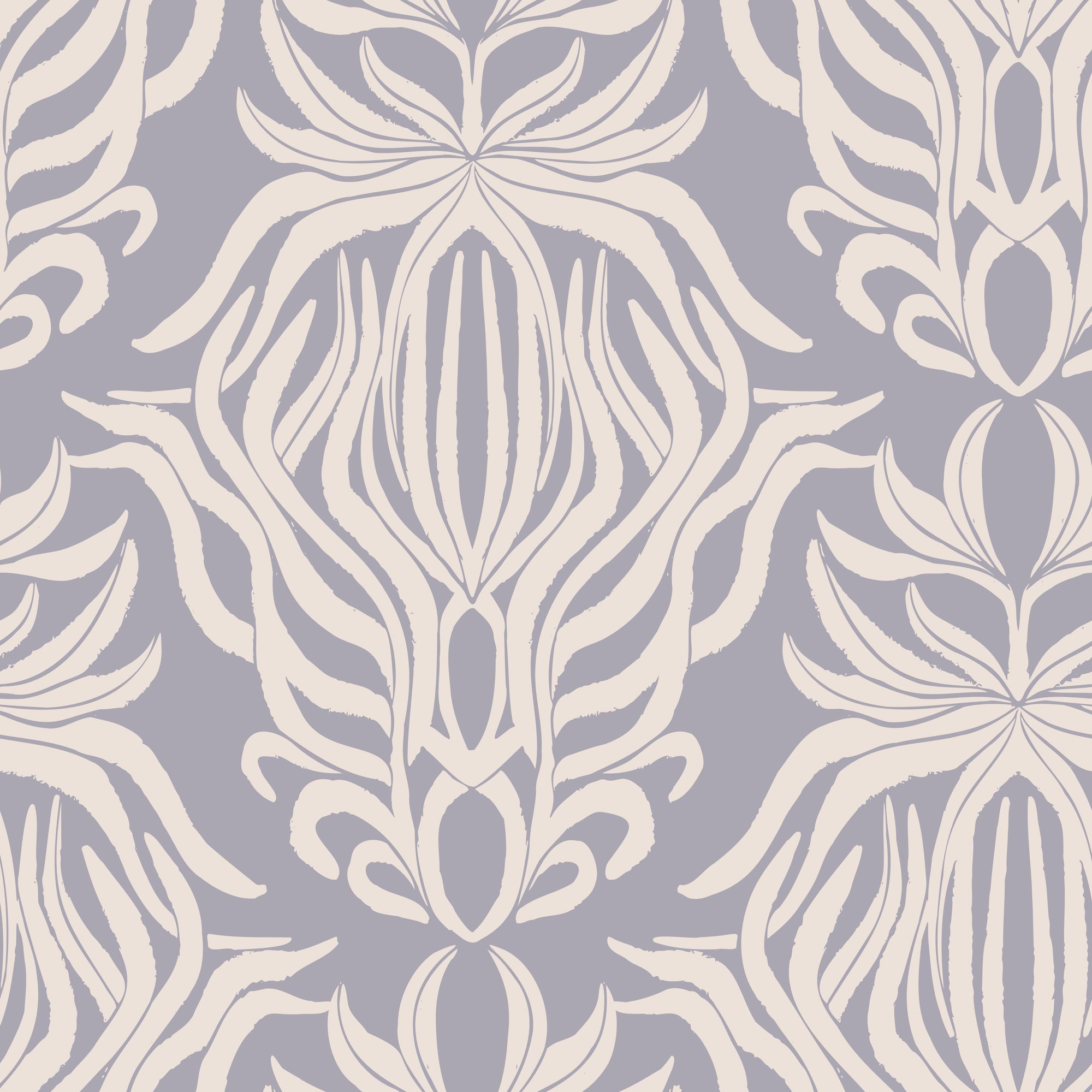 Damask Floral Wallpaper