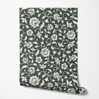 Evergreen Floral Wallpaper