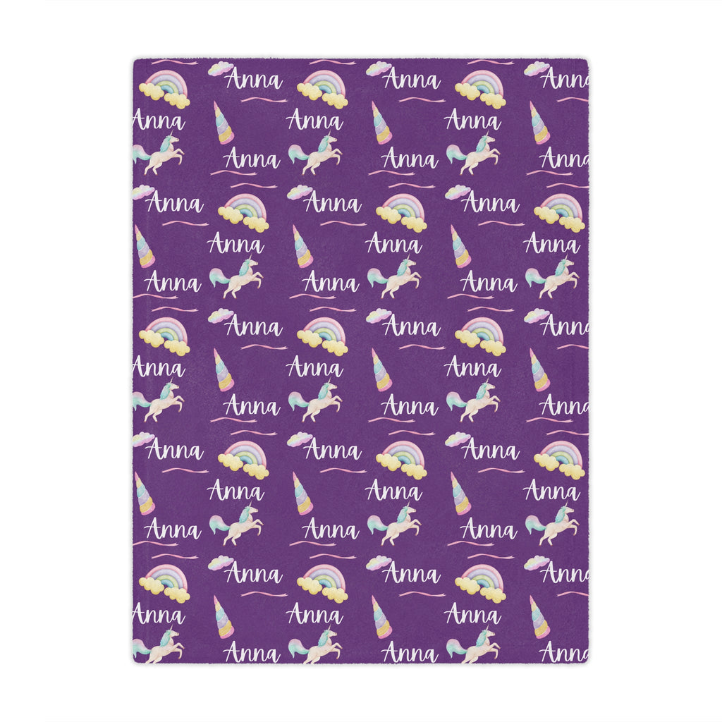 Personalized Unicorn Kids Blanket