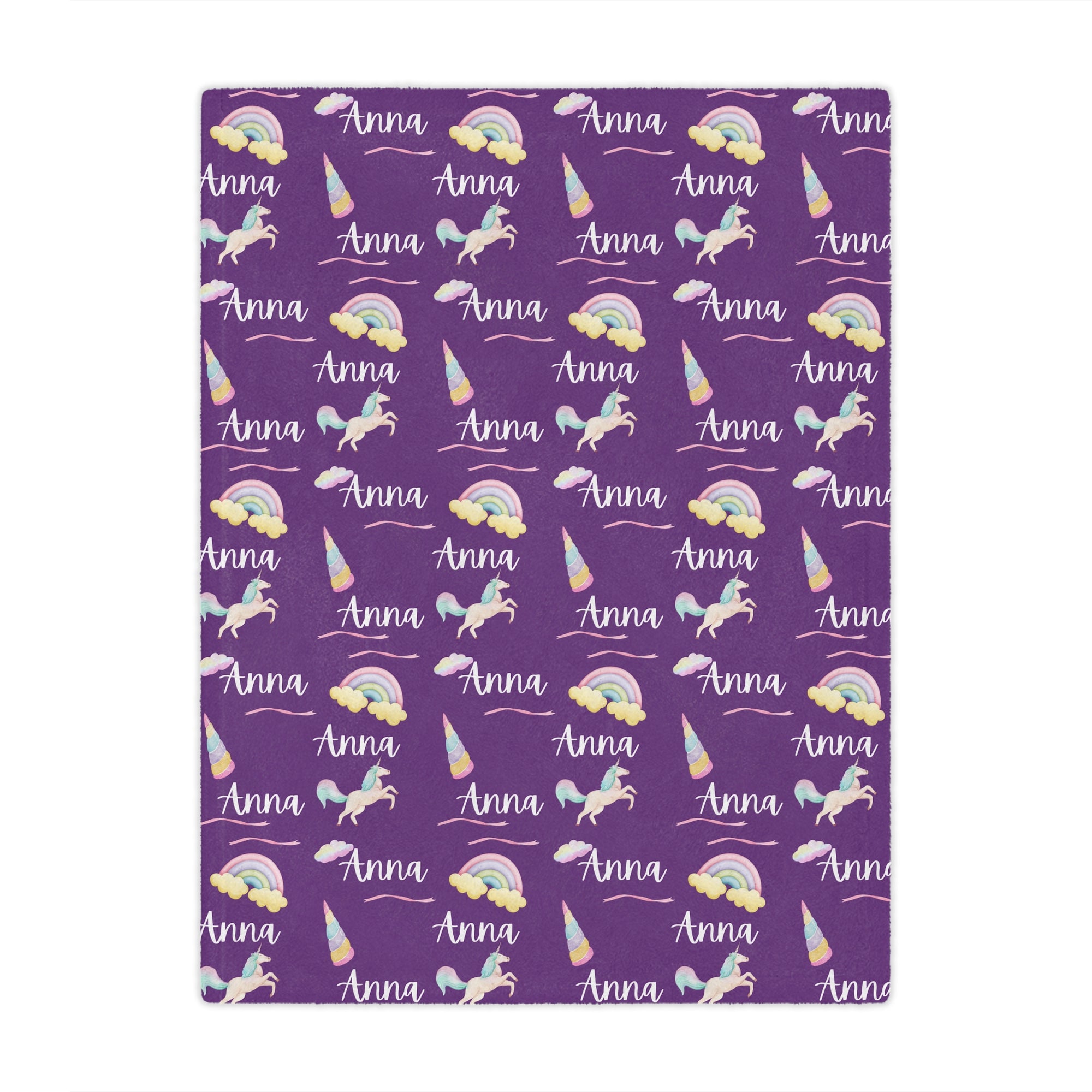 Personalized Unicorn Kids Blanket