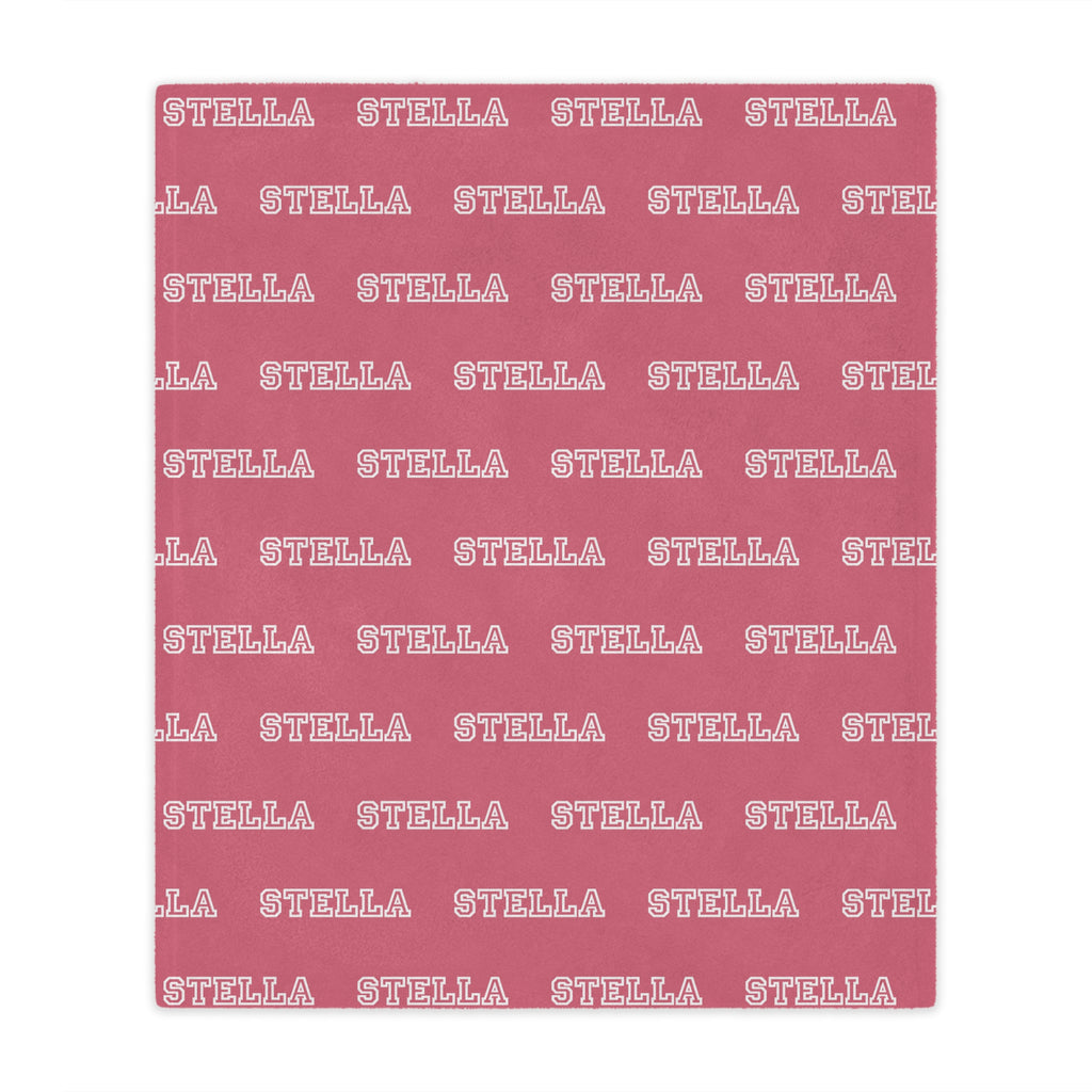Personalized Pink Baby and Kids Blanket