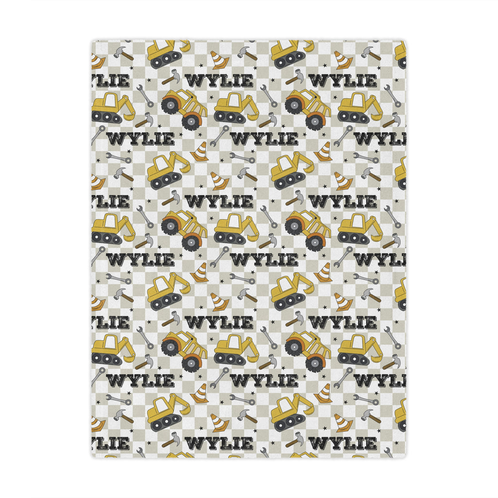 Personalized Truck Baby and Kids Blanket