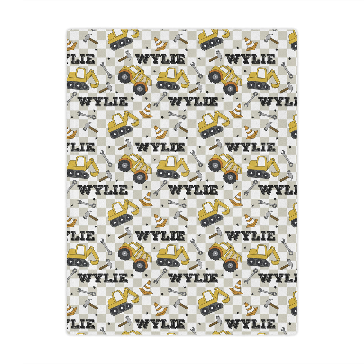 personalized truck baby and kids blanket, soft minky, baby 30 inches x 40 inches, home decor