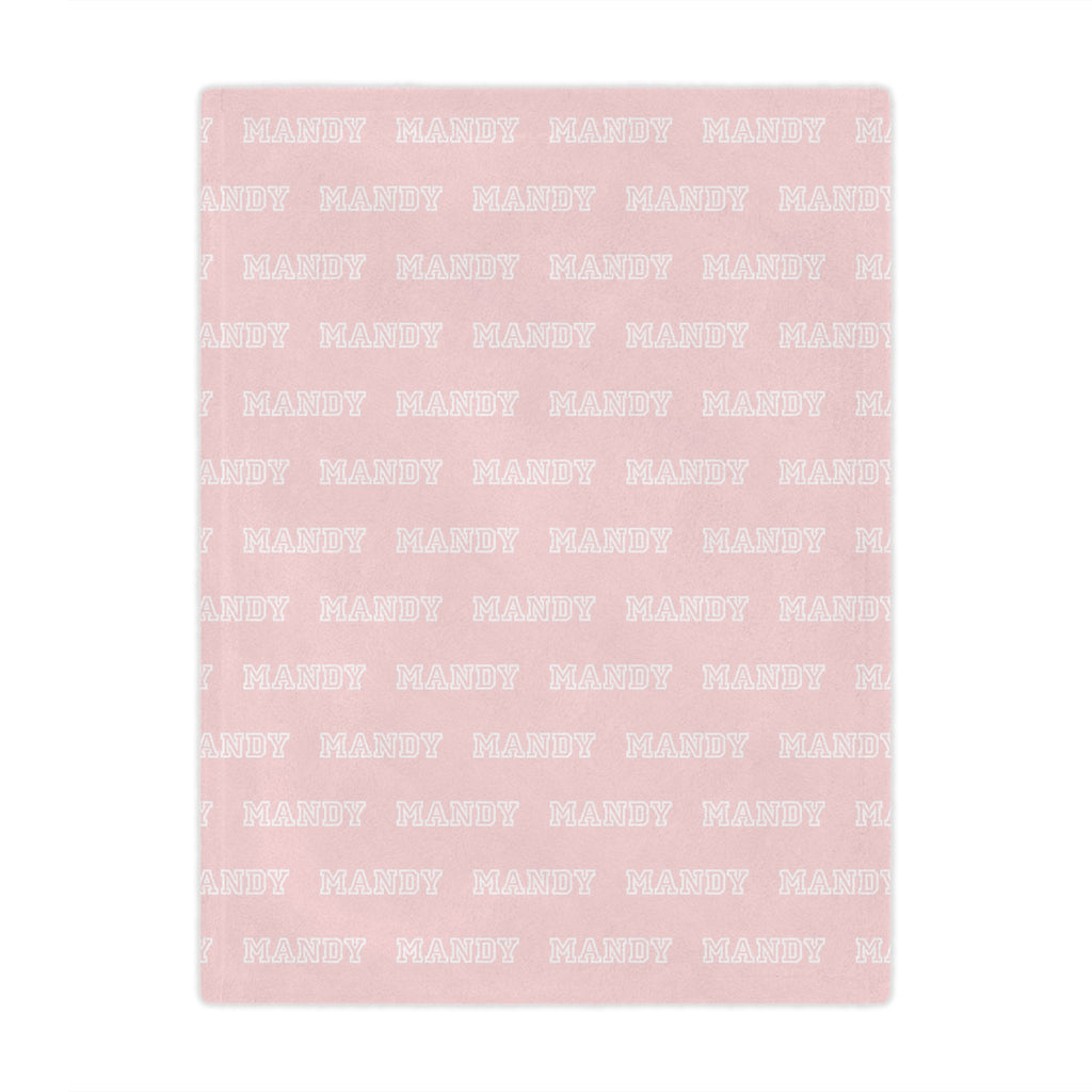 Personalized Pink Baby and Kids Blanket