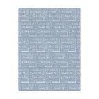 Personalized Multi-Name Blue Blanket