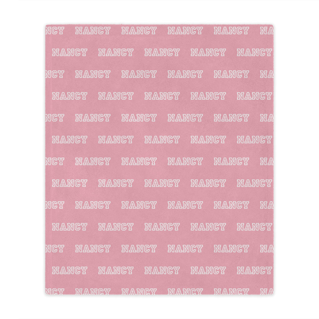 Personalized Pink Baby and Kids Blanket
