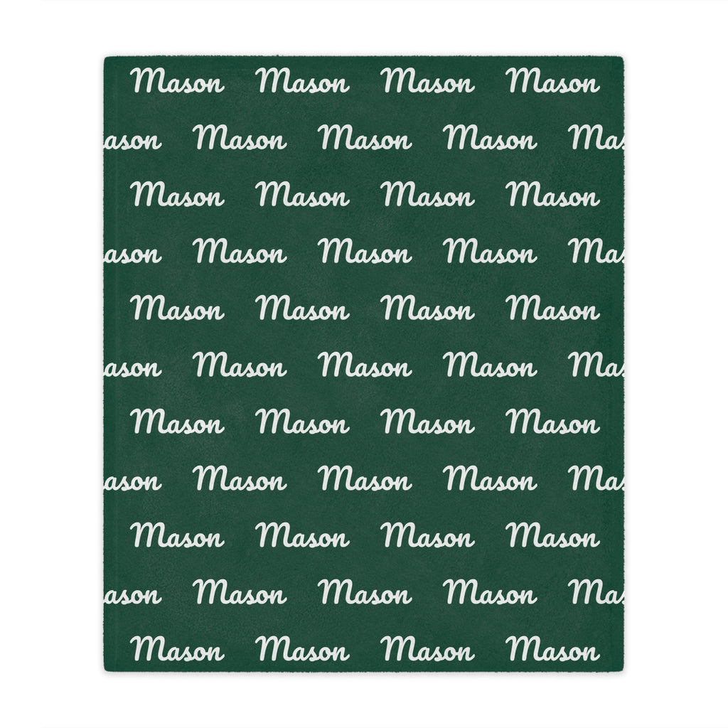 Personalized Christmas Color Baby and Kids Blanket