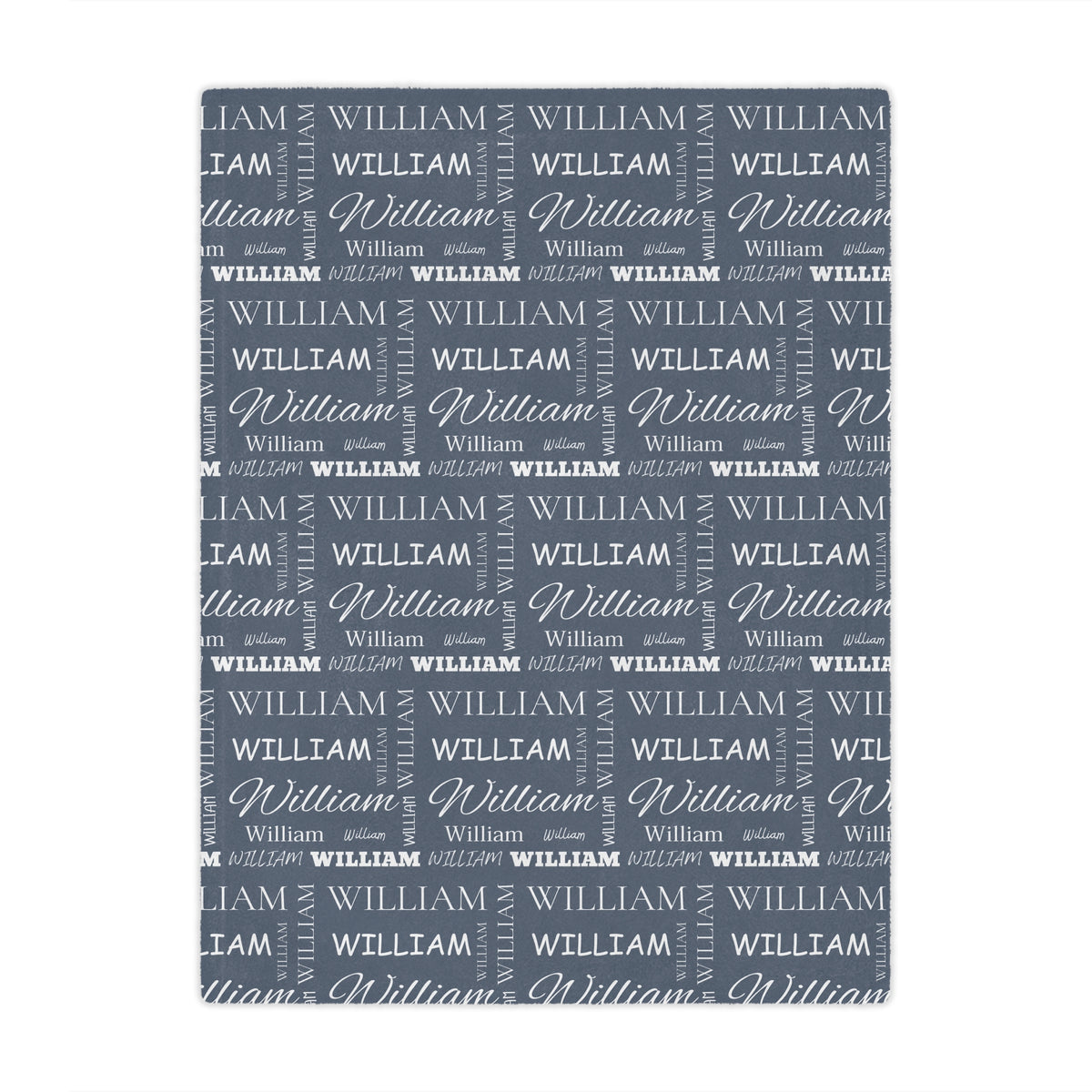 personalized multi-name blue blanket, light weight plush, kids blanket 50 inches x 60 inches, home decor