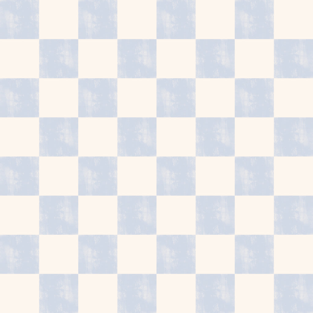 Blue Watercolor Check Wallpaper