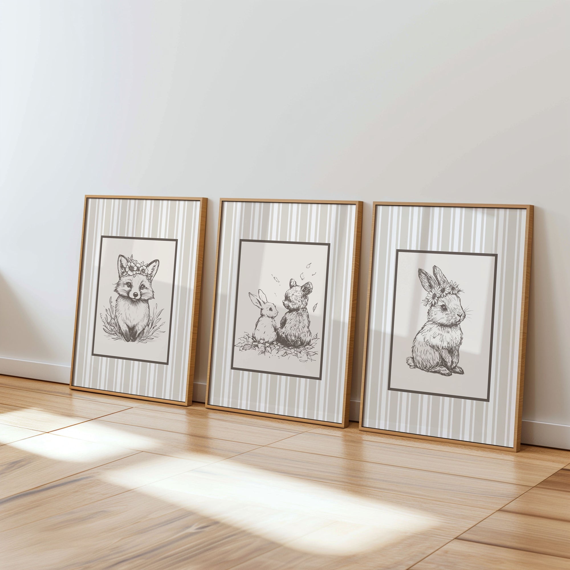Vintage Woodland Animal - Set of 3