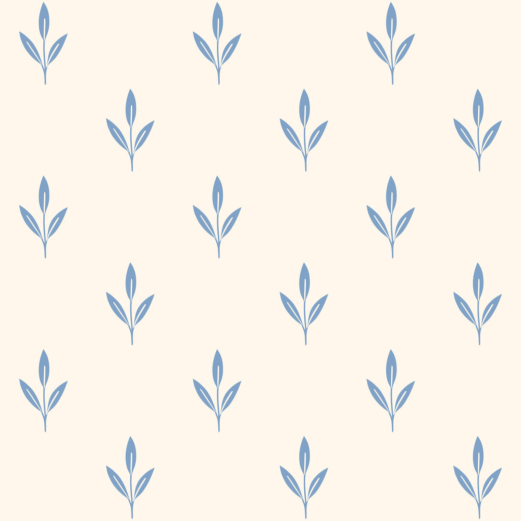 Blue Sprig Wallpaper