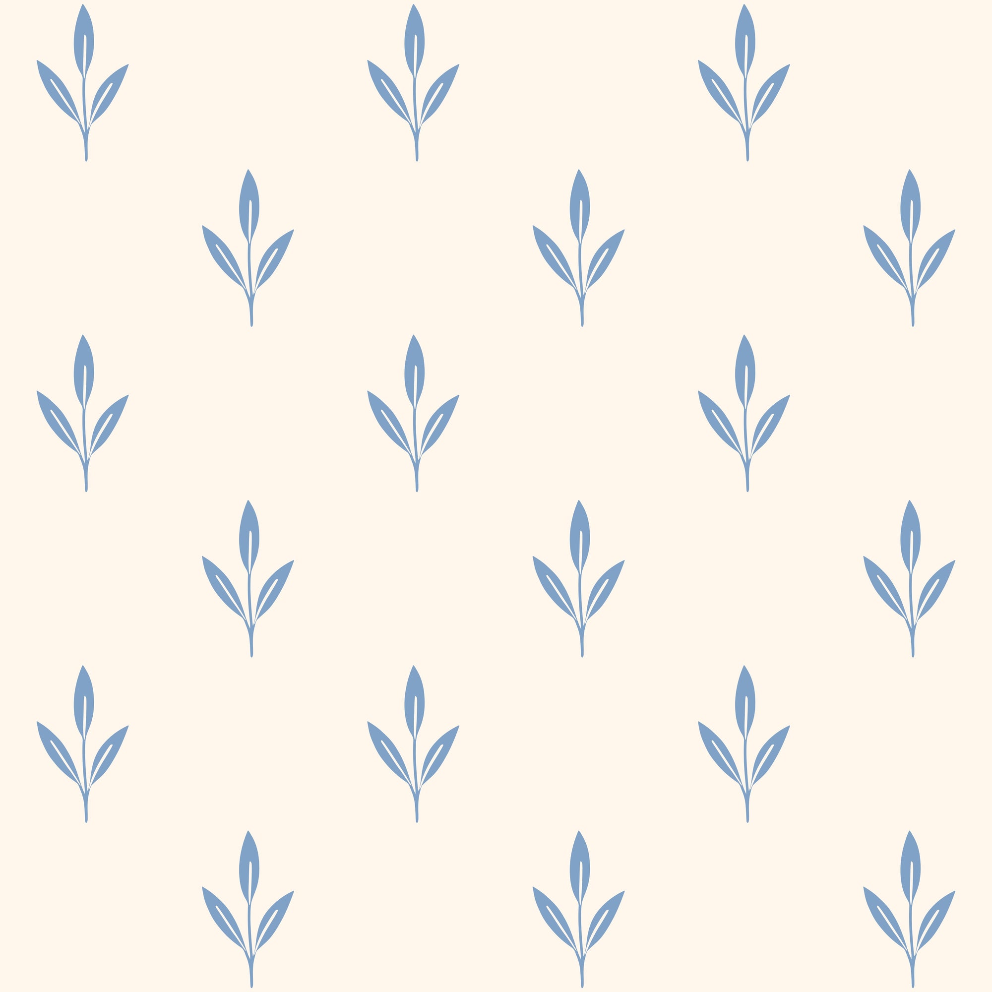 Blue Sprig Wallpaper