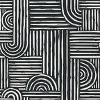Black and White Maze Wallpaper
