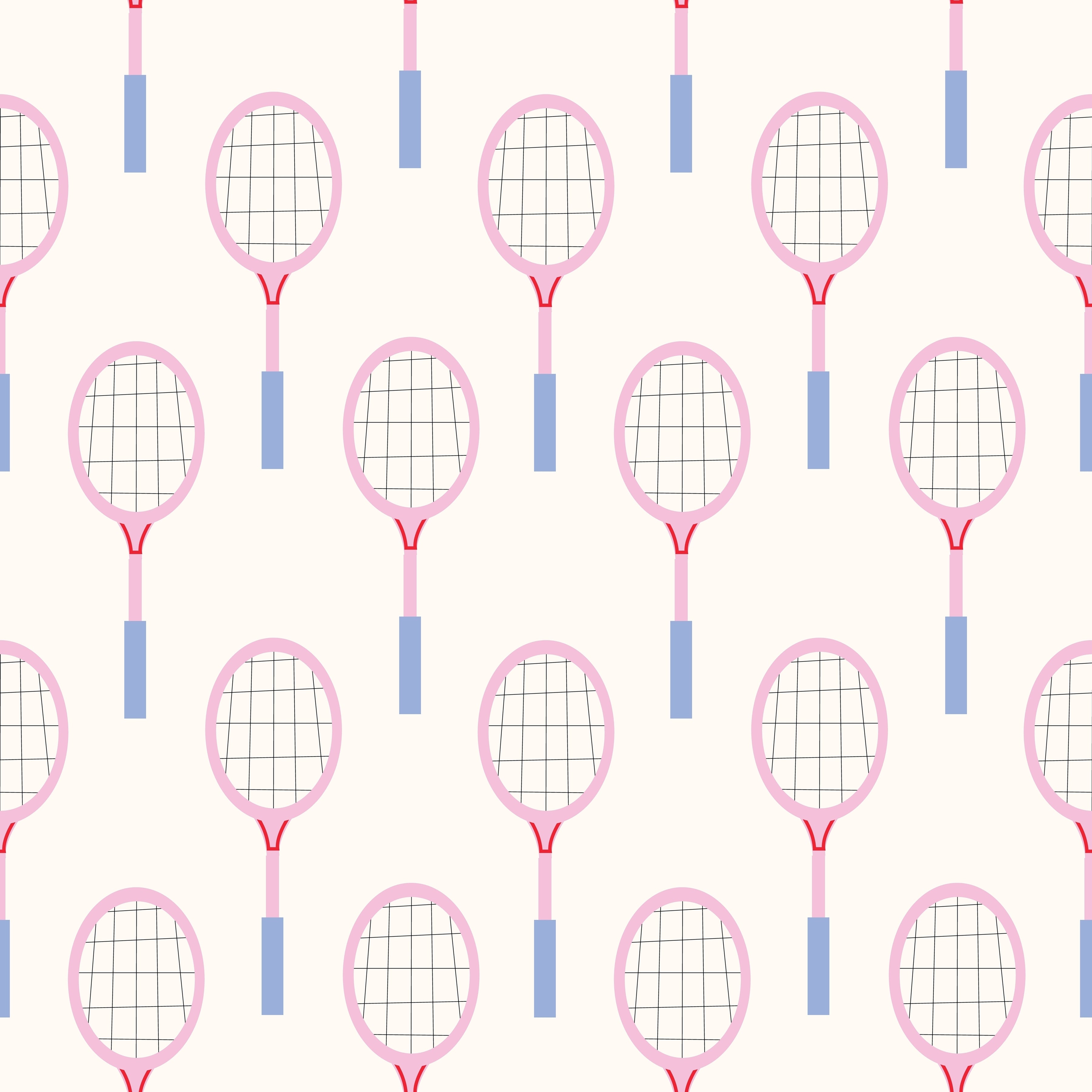 Pink Tennis Racket Wallpaper