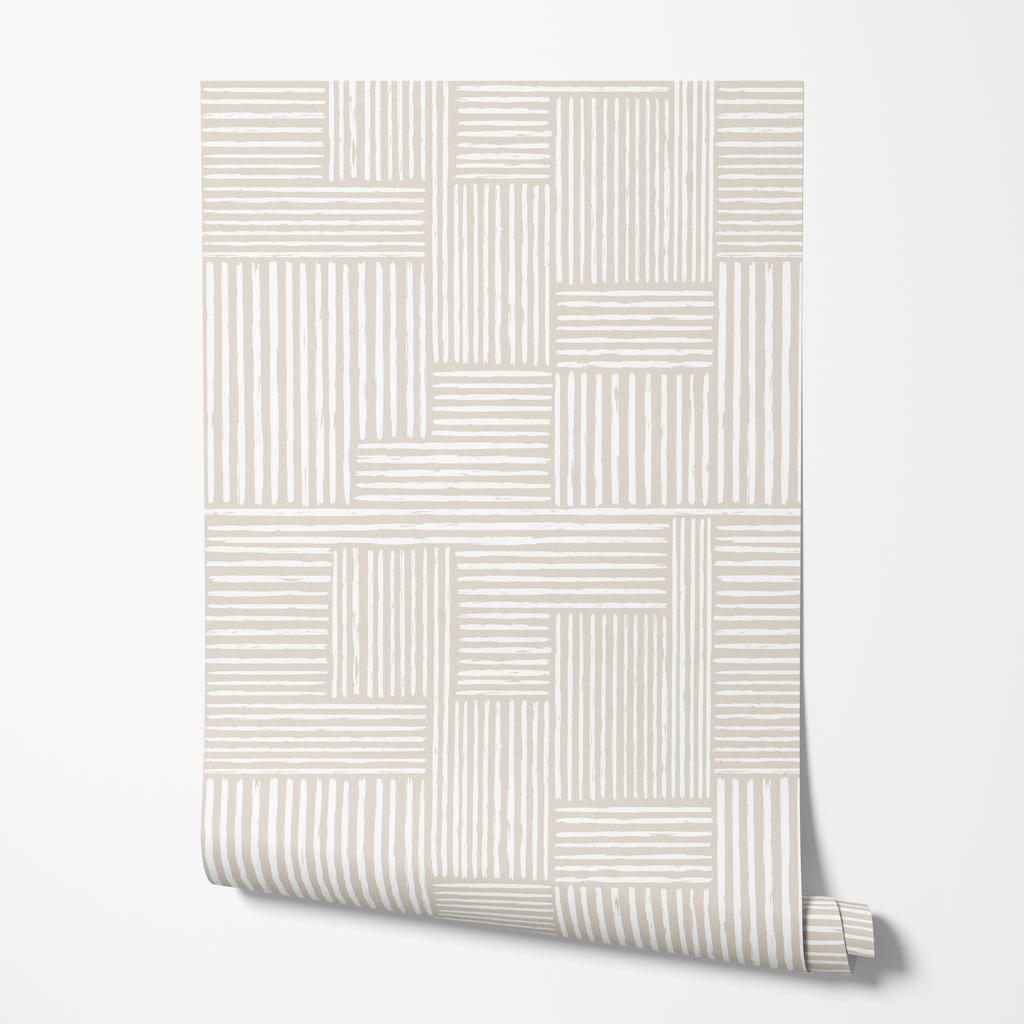 Herringbone Linear Wallpaper