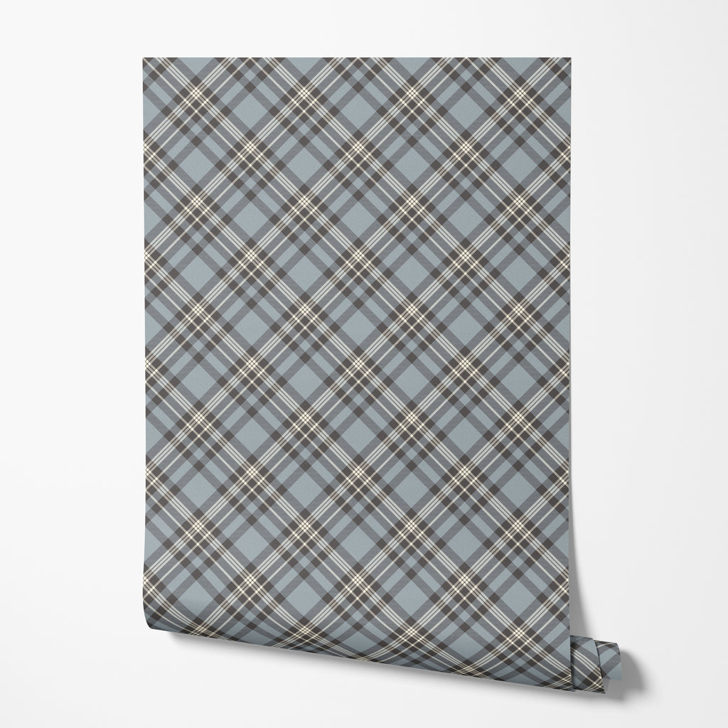Steel Tartan Wallpaper