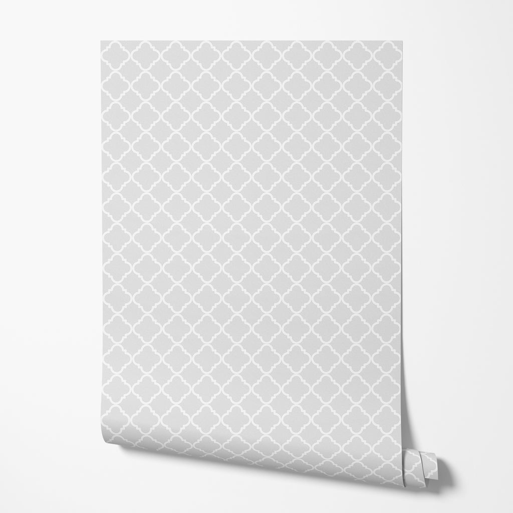 Gray Moroccan Wallpaper