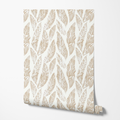 Ivory Fronds Wallpaper