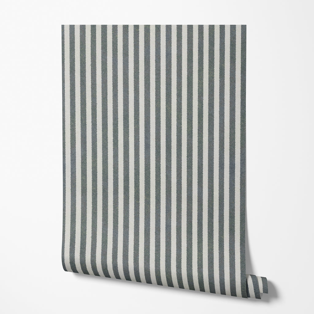 Textured Canvas Strip Wallpaper