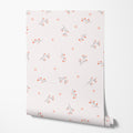 Blush Pink Floral Wallpaper