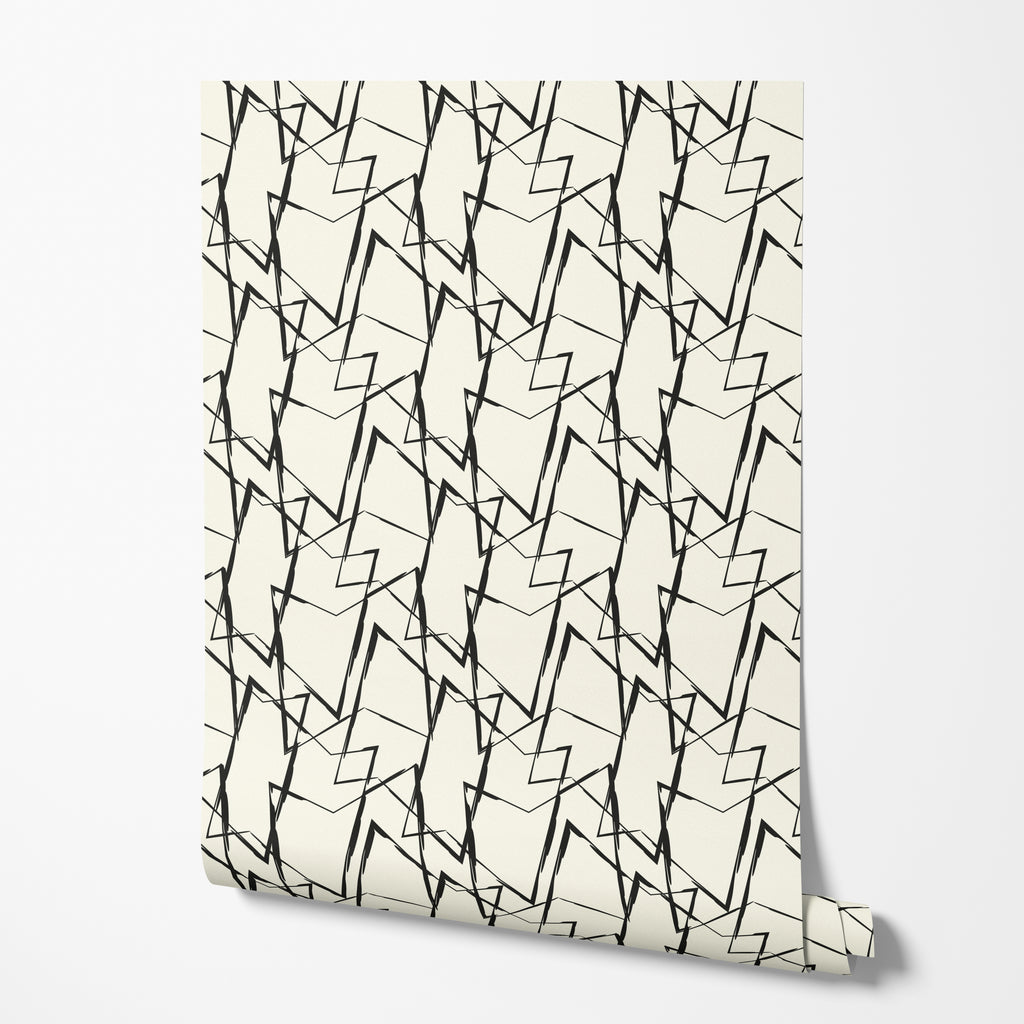 Abstract Brushstroke Geometric Wallpaper