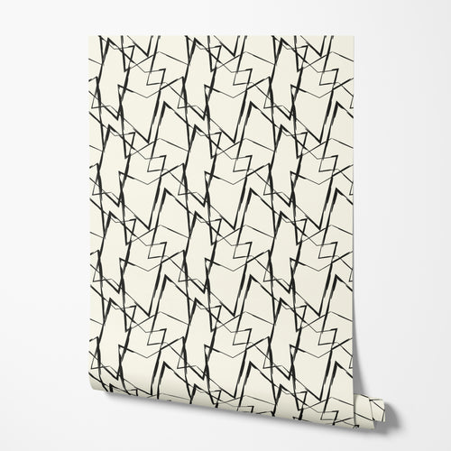 Abstract Brushstroke Geometric Wallpaper