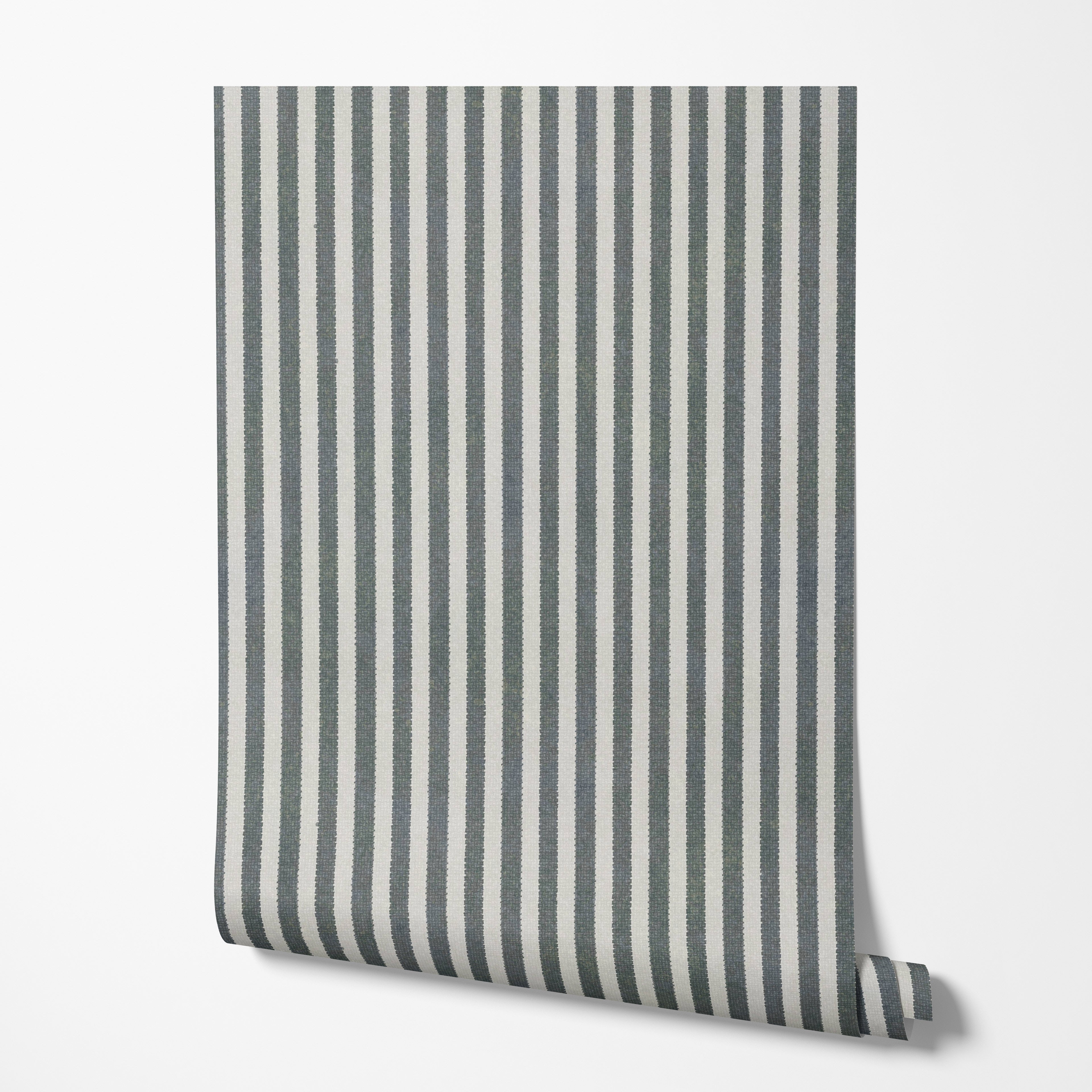 Textured Canvas Strip Wallpaper