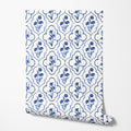 Indigo Tile Wallpaper