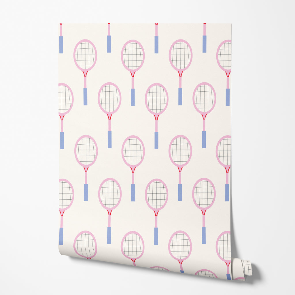 Pink Tennis Racket Wallpaper
