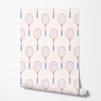 Pink Tennis Racket Wallpaper