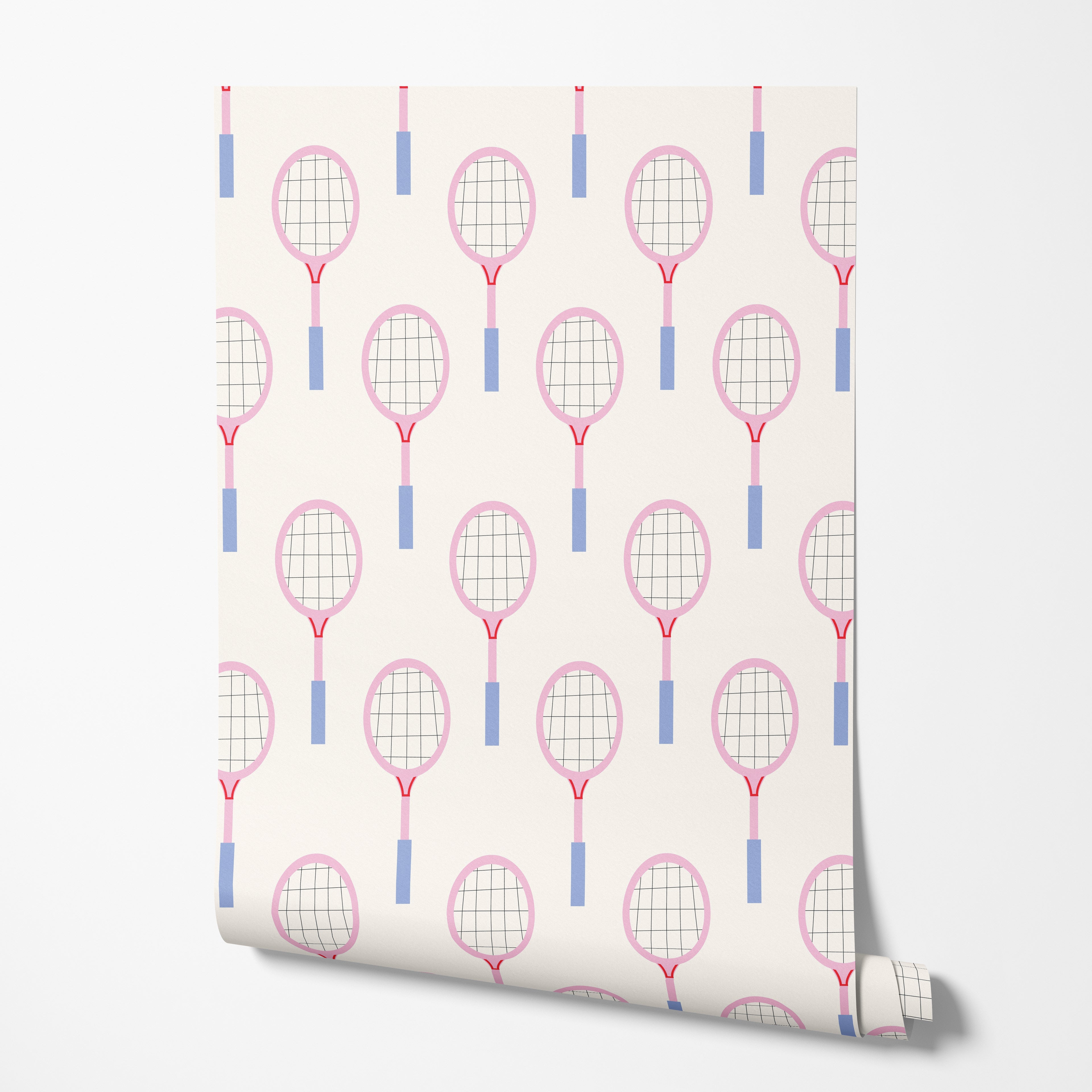 Pink Tennis Racket Wallpaper