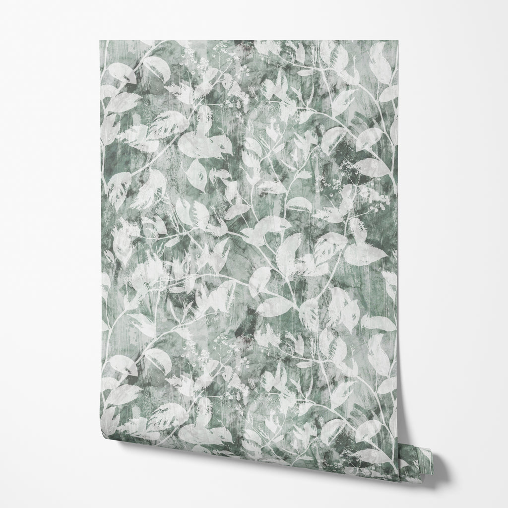 Bright Shabby Leaves Wallpaper